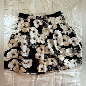 White House Black Market Floral Skirt